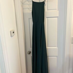 Lulu's Dark Green Maxi Dress
